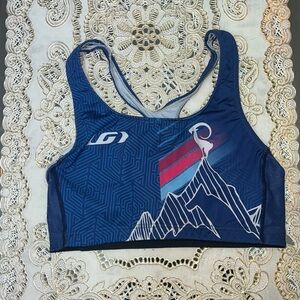 Louis Garneau blue sports bra